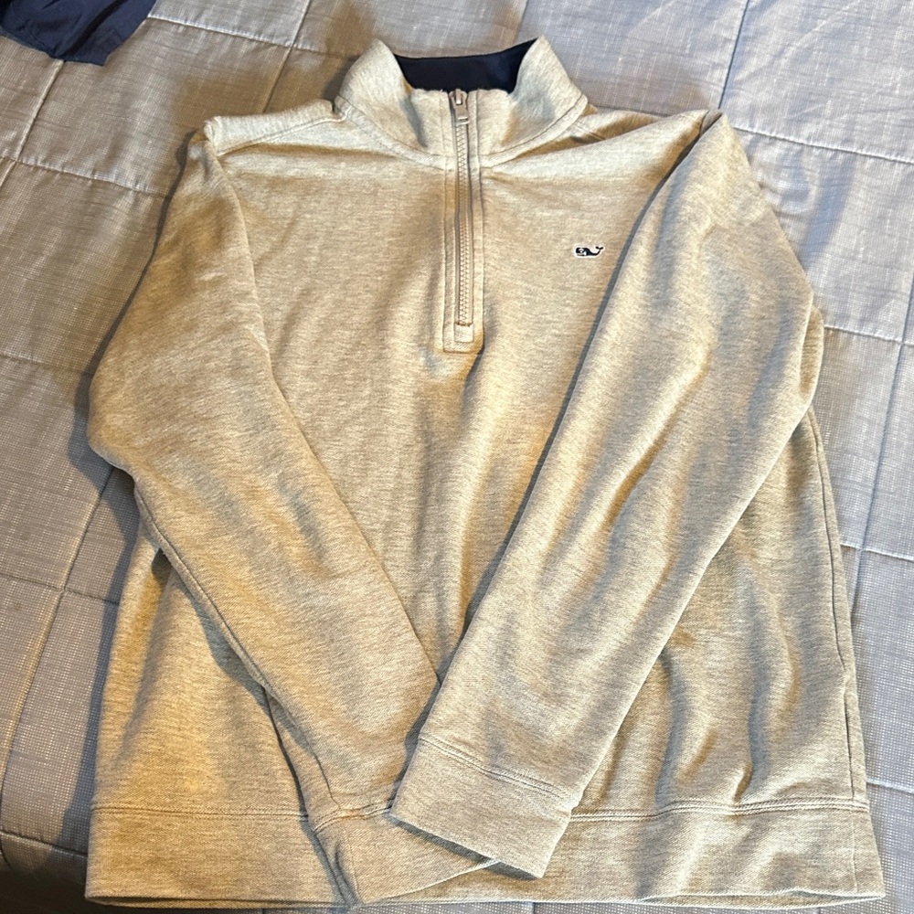 Vineyard Vines Gray Boys Quarterzip